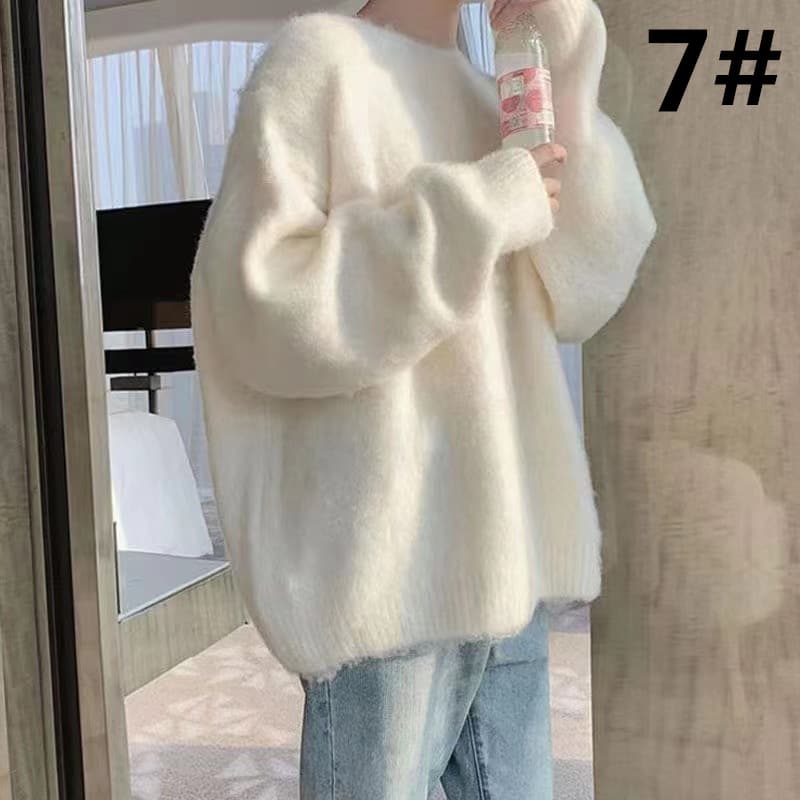 大人かわいい服 ゆったり長袖ニットセーター 大人可愛いトップス